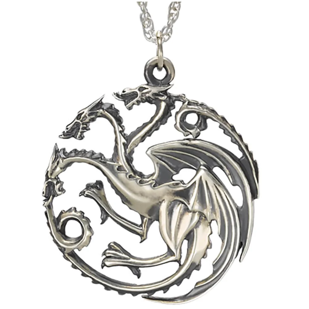 Game of Thrones Huis Targaryen Sterling zilveren hanger Afbeelding 1