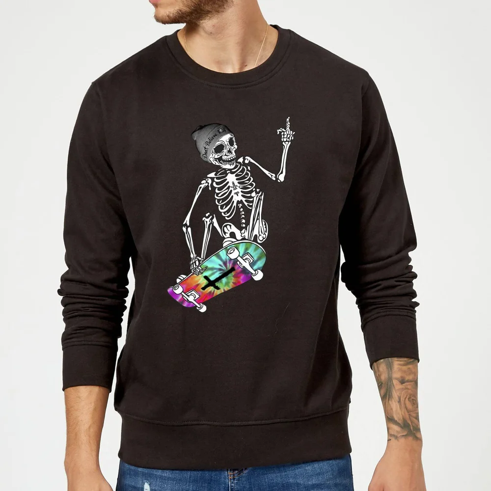 Rum Knuckles Don't Believe Sweatshirt - Black - S - Zwart Afbeelding 1