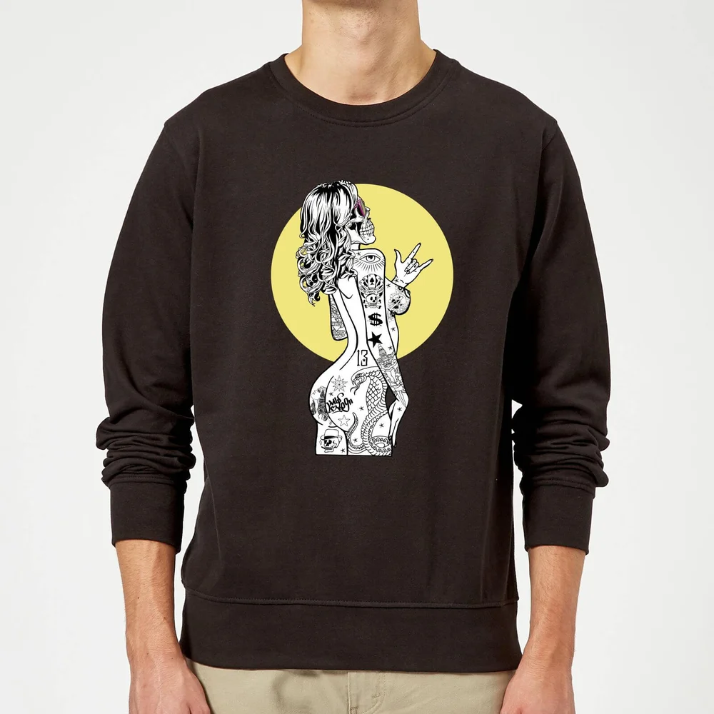 Rum Knuckles Lady Rad Sweatshirt - Black - S - Zwart Afbeelding 1