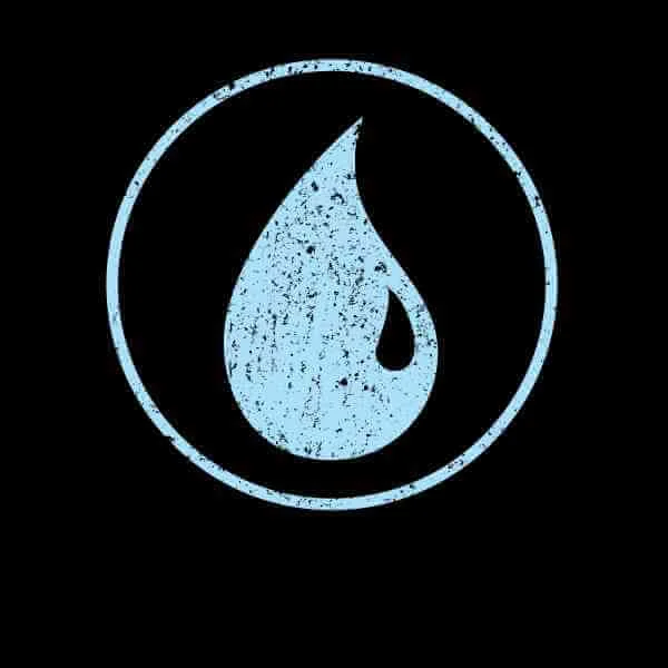 Magic The Gathering Blue Mana T-shirt - Zwart