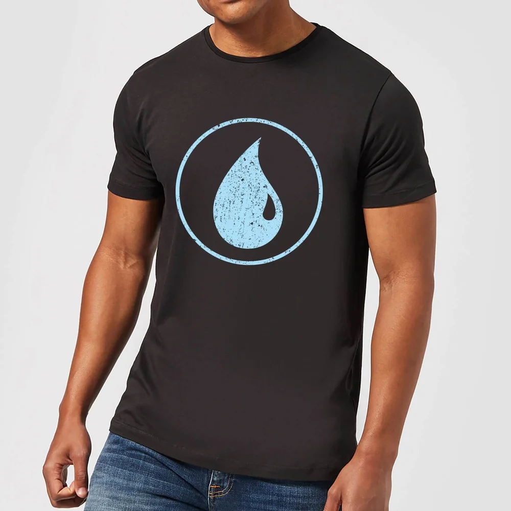 Magic The Gathering Blue Mana T-shirt - Zwart - S Afbeelding 1