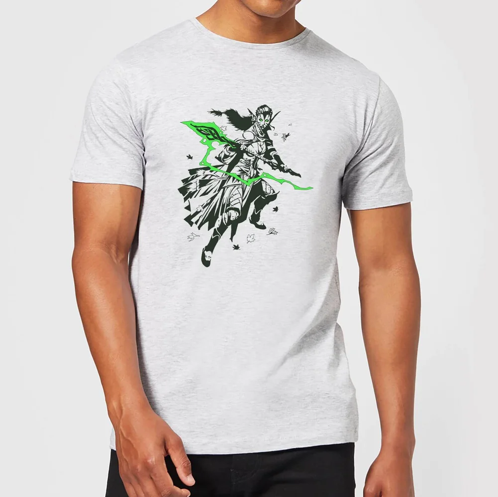 Magic The Gathering Nissa Character Art T-shirt - Grijs - S Afbeelding 1