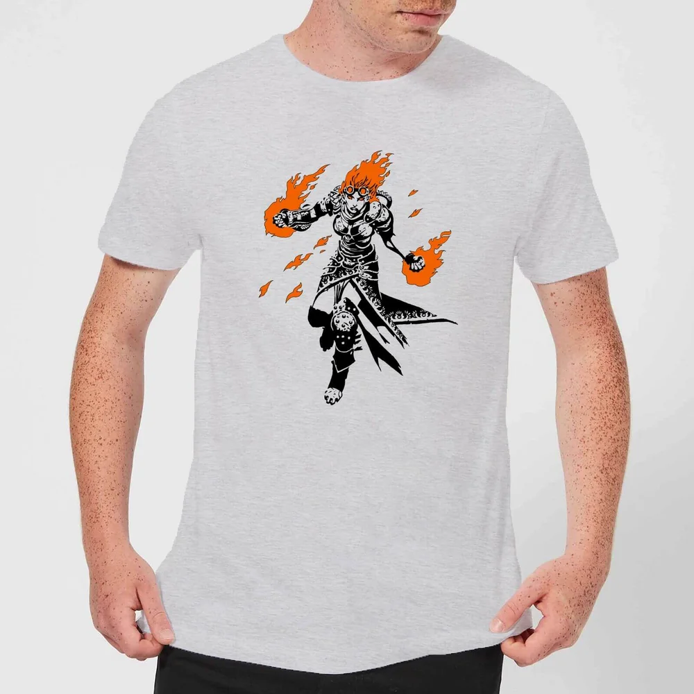 Magic The Gathering Chandra Character Art T-shirt - Grijs - S Afbeelding 1