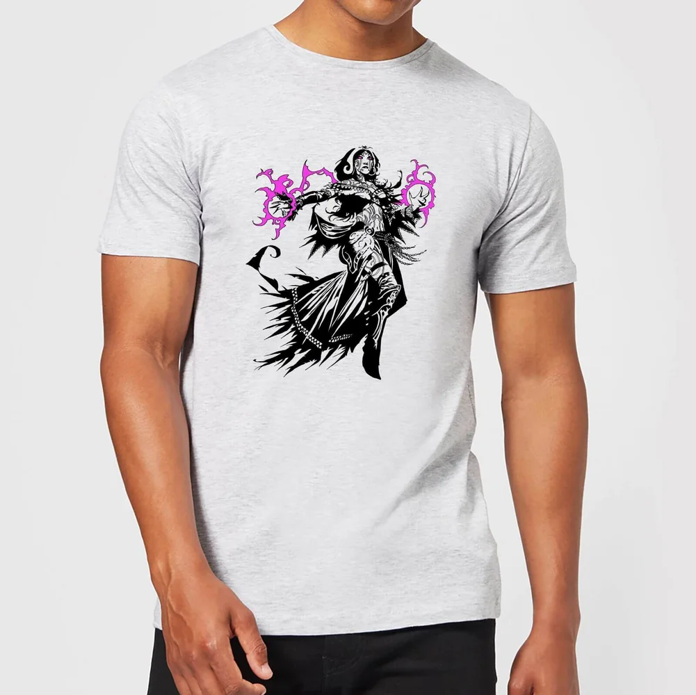 Magic The Gathering Liliana Character Art T-shirt - Grijs - S Afbeelding 1