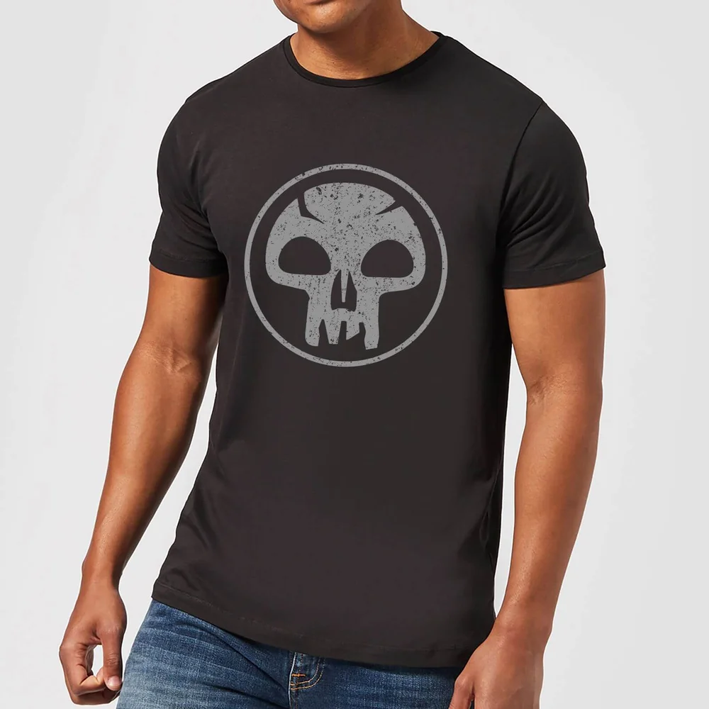 Magic The Gathering Black Mana T-shirt - Zwart - S Afbeelding 1