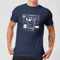 Magic The Gathering Card Grid T-shirt - Navy - undefined undefined