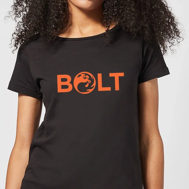 Magic The Gathering Bolt Dames T-shirt - Zwart