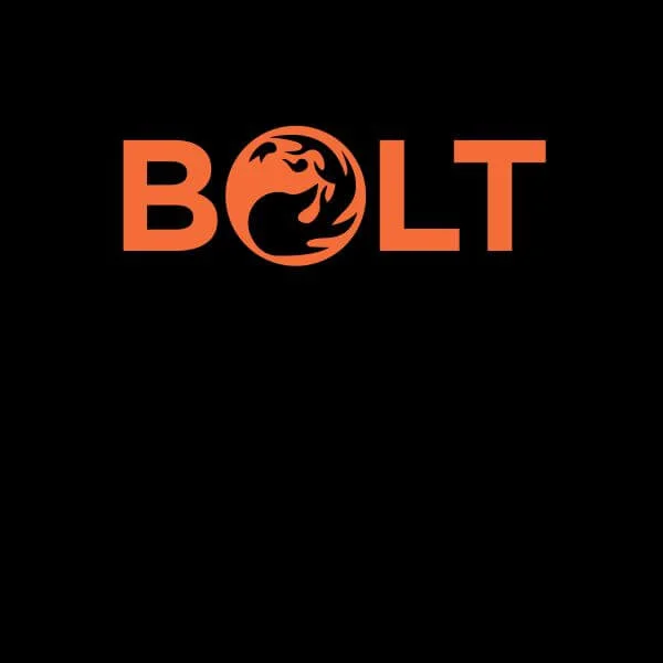 Magic The Gathering Bolt Dames T-shirt - Zwart