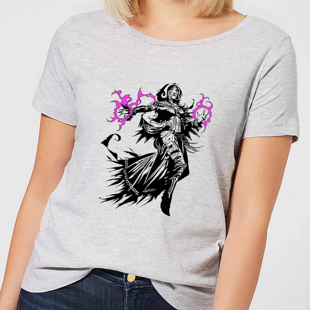 Magic The Gathering Liliana Character Art Dames T-shirt - Grijs