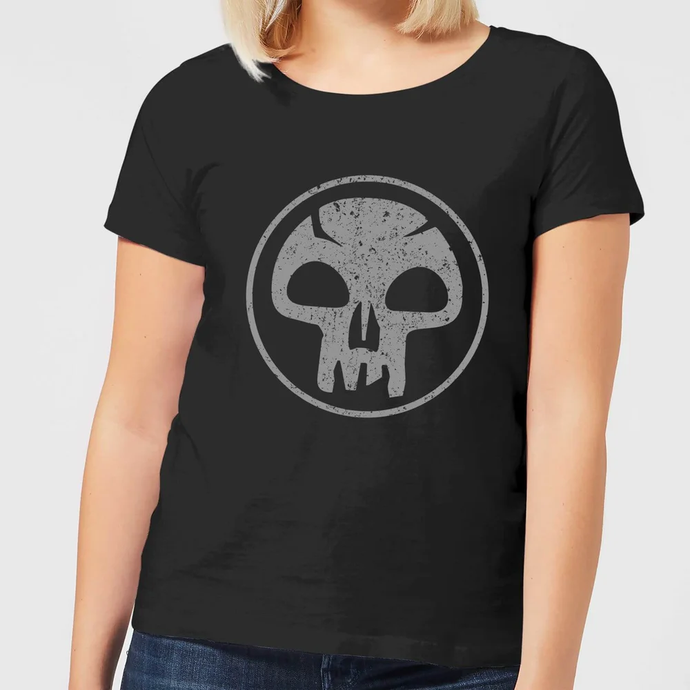 Magic The Gathering Black Mana Dames T-shirt - Zwart - S Afbeelding 1