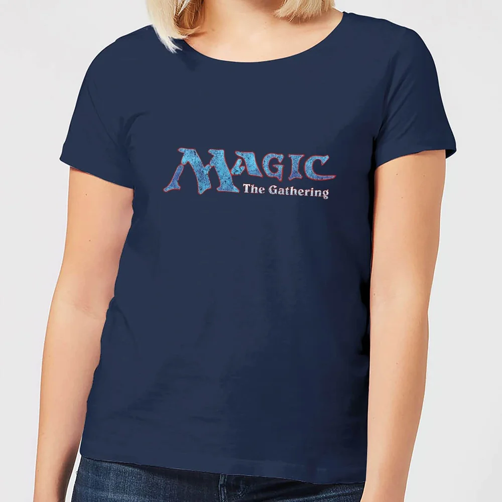 Magic The Gathering 93 Vintage Logo Dames T-shirt - Navy - S Afbeelding 1