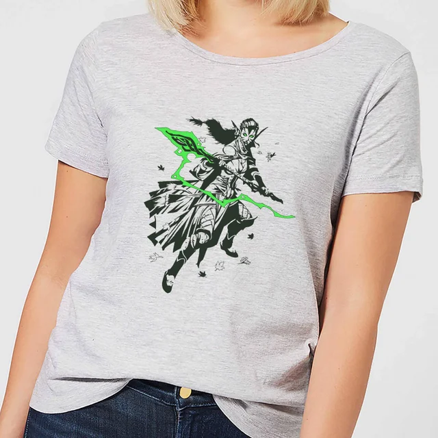 Magic The Gathering Nissa Character Art Dames T-shirt - Grijs
