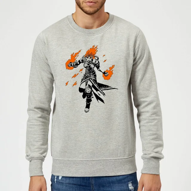 Magic The Gathering Chandra Character Art Trui - Grijs