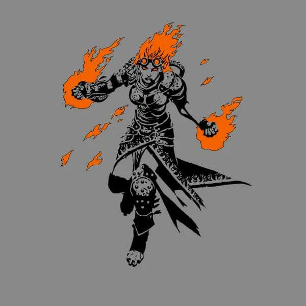 Magic The Gathering Chandra Character Art Trui - Grijs