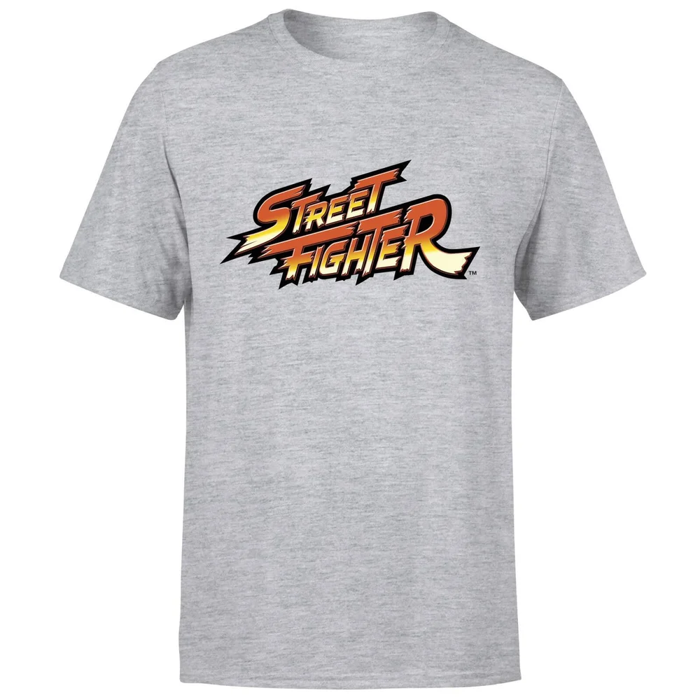 Street Fighter Logo Men's T-Shirt - Grey - S Afbeelding 1