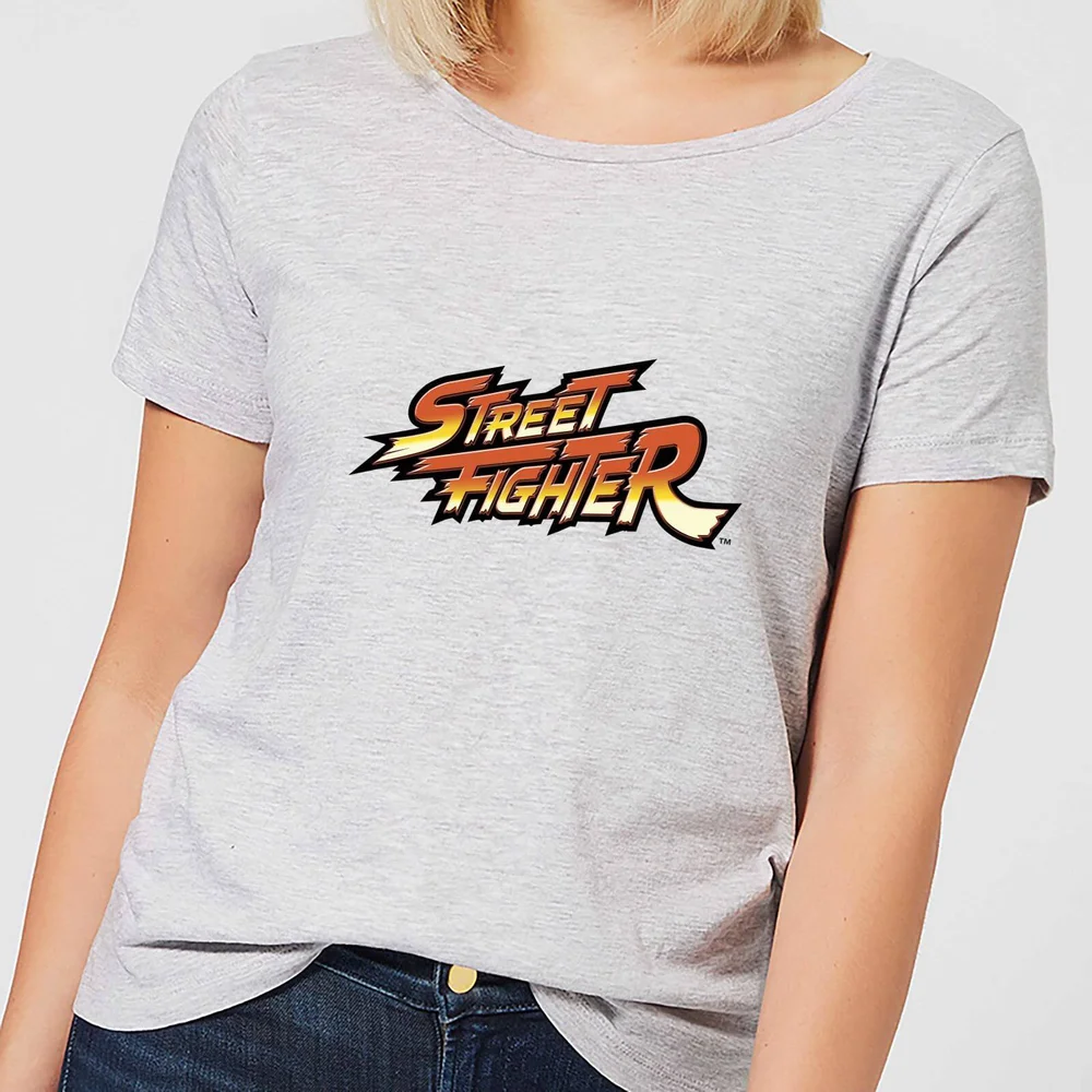 Street Fighter Logo Women's T-Shirt - Grey - S Afbeelding 1