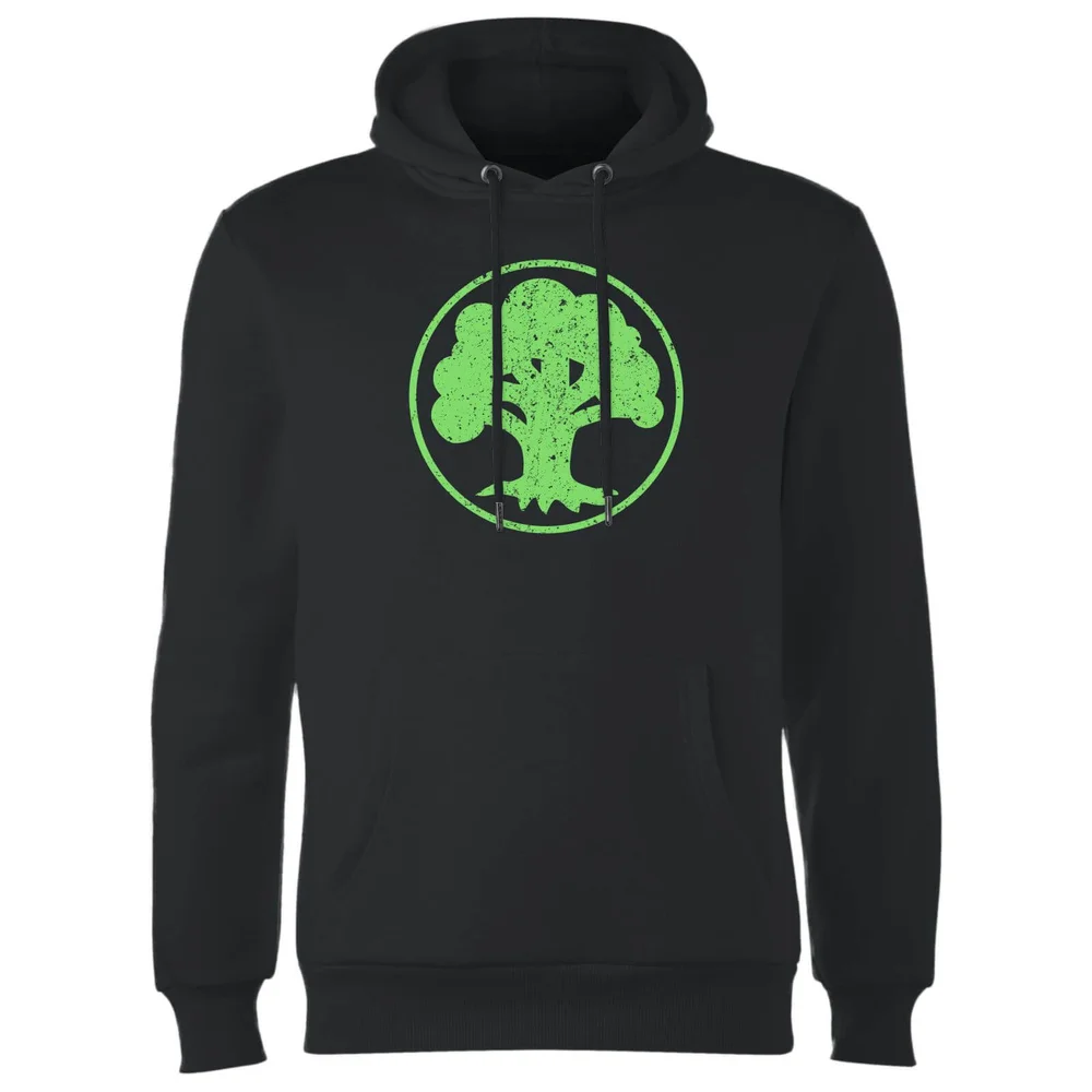 Magic the Gathering Green Mana Hoodie - Zwart - S Afbeelding 1