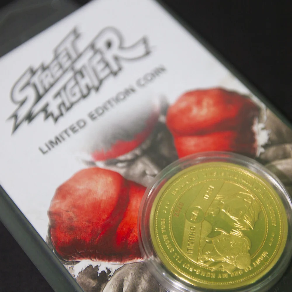 Street Fighter 30e Jubileum Verzamelaarsmunt: Gouden variant - Zavvi Exclusief (beperkt tot 1000 exemplaren) Afbeelding 1