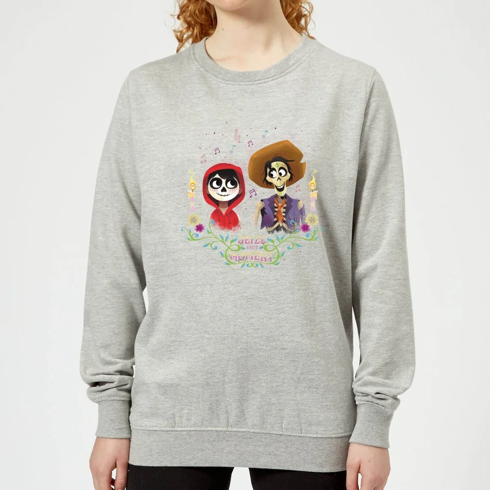 Disney Coco Miguel en Hector Dames Trui - Grijs - 3XL - Grijs Afbeelding 1