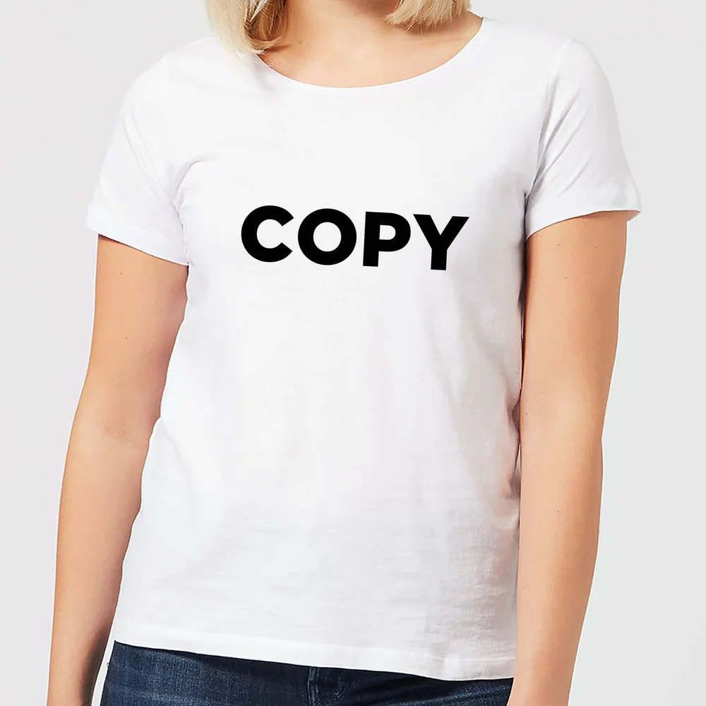 Copy Women's T-Shirt - White - S - Wit Afbeelding 1