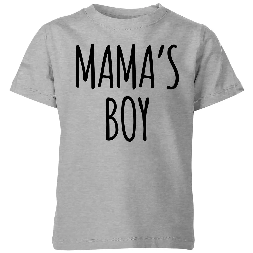 My Little Rascal Mama's Boy Kids' T-Shirt - Grey - 98/104 (3-4 jaar) - Grijs Afbeelding 1