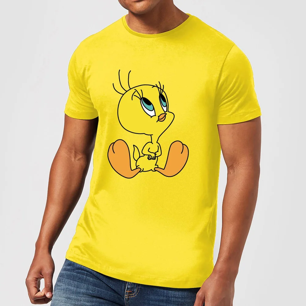 Looney Tunes Tweety Sitting T-shirt - Geel - S Afbeelding 1