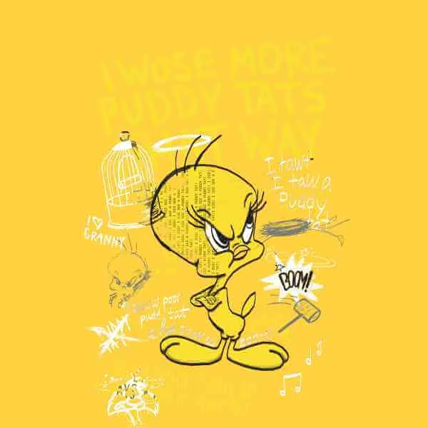 Looney Tunes Tweety T-shirt - Geel