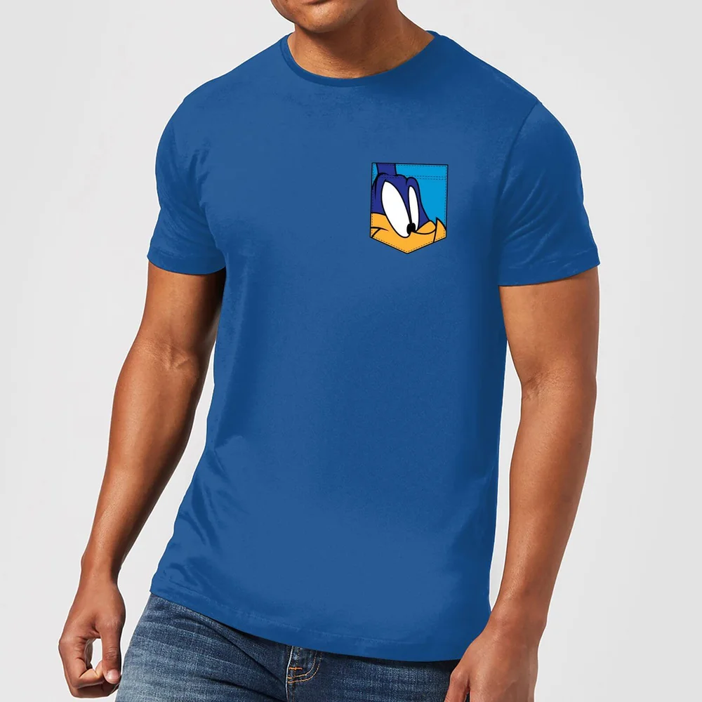 Looney Tunes Roadrunner Faux Pocket T-shirt - Blauw - S Afbeelding 1