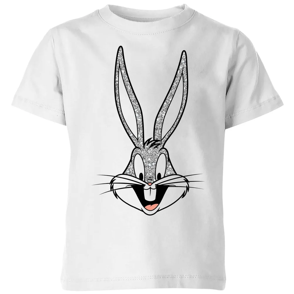 Looney Tunes Bugs Bunny Kinder T-shirt - Wit - 98/104 (3-4 jaar) Afbeelding 1