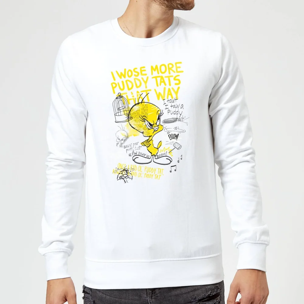 Looney Tunes Tweety Trui - Wit - S Afbeelding 1