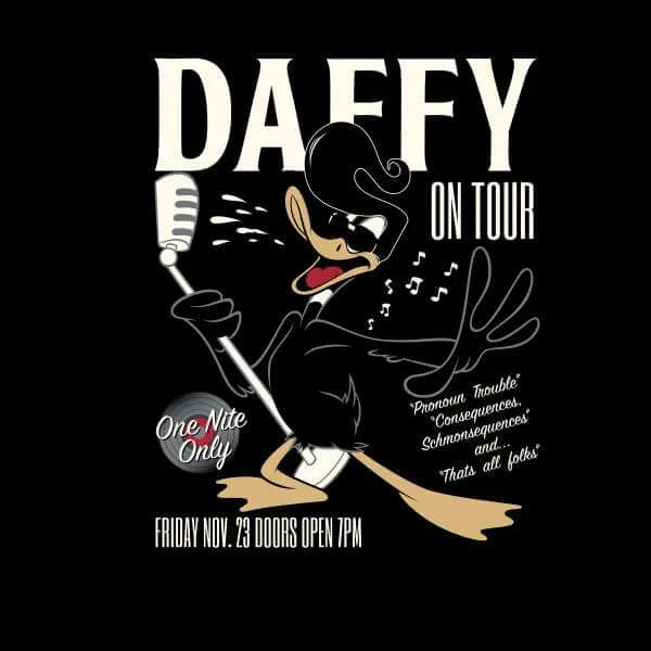 Looney Tunes Daffy Concert Trui - Zwart
