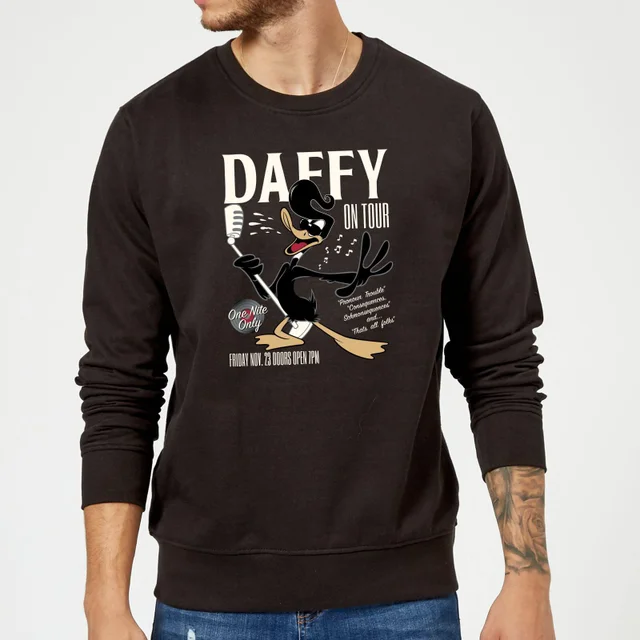 Looney Tunes Daffy Concert Trui - Zwart