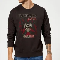 Looney Tunes Tasmanian Devil Monster Rock Trui - Zwart