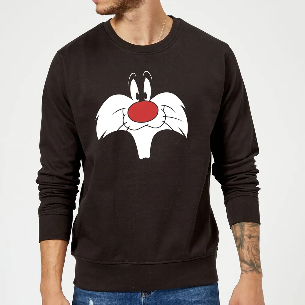 Looney Tunes Sylvester Face Trui - Zwart - S Afbeelding 1