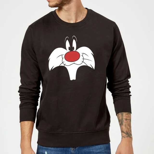 Looney Tunes Sylvester Face Trui - Zwart