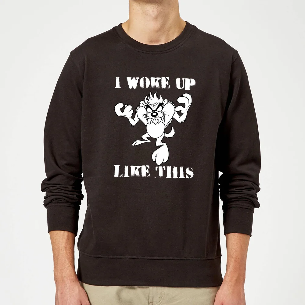 Looney Tunes Taz I Woke Up Like This Trui - Zwart - S Afbeelding 1