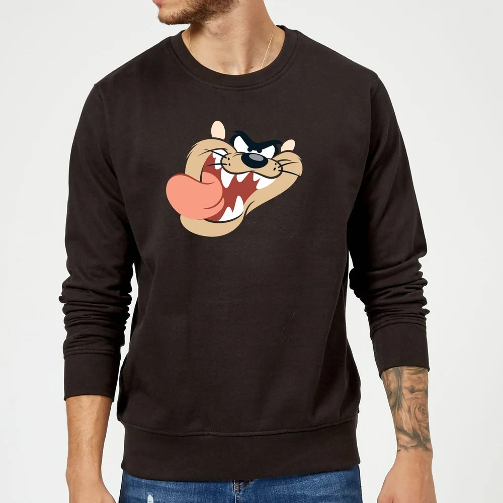 Looney Tunes Taz Face Trui - Zwart - S Afbeelding 1