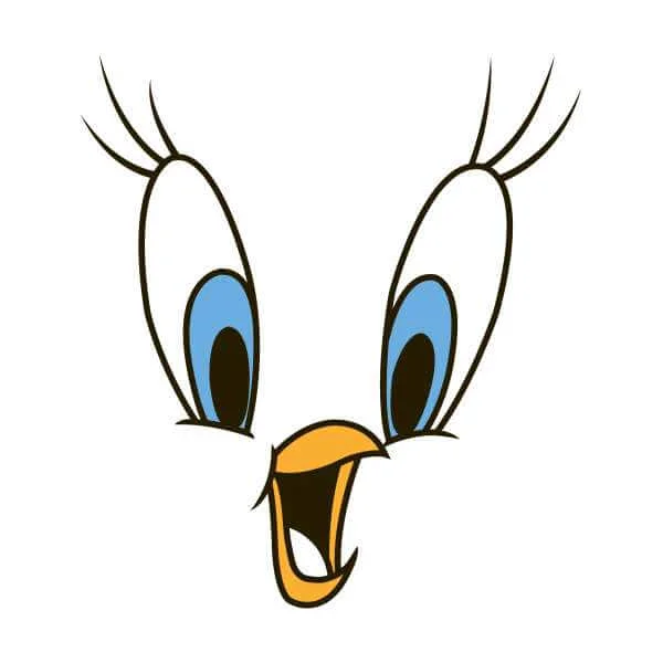 Looney Tunes Tweety Face Trui - Wit