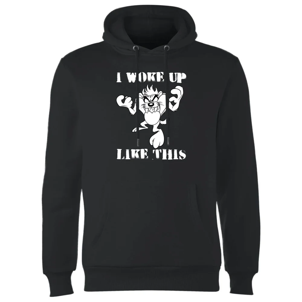 Looney Tunes Taz I Woke Up Like This Hoodie - Zwart - S Afbeelding 1