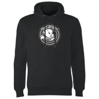 Looney Tunes Porky Pig Circle Logo Hoodie - Zwart