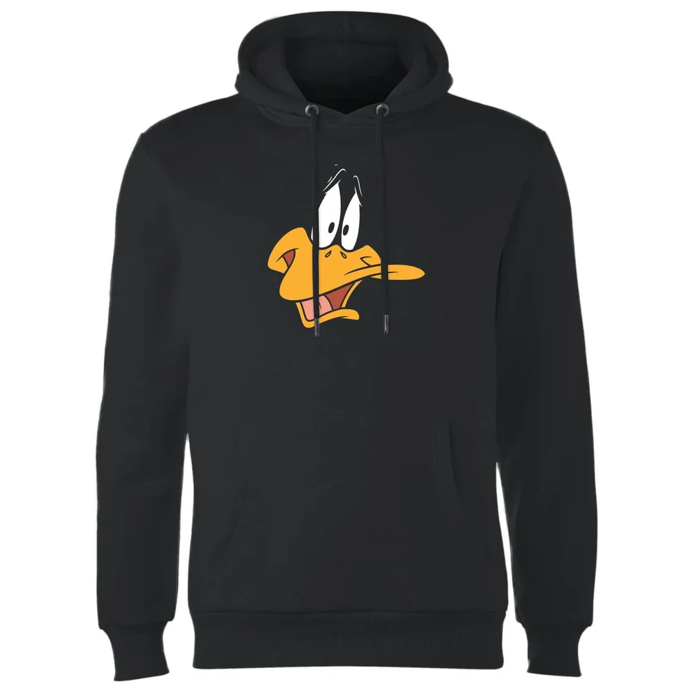 Looney Tunes Daffy Duck Face Hoodie - Zwart - S Afbeelding 1