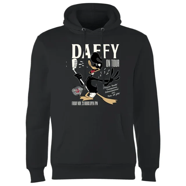 Looney Tunes Daffy Concert Hoodie - Zwart