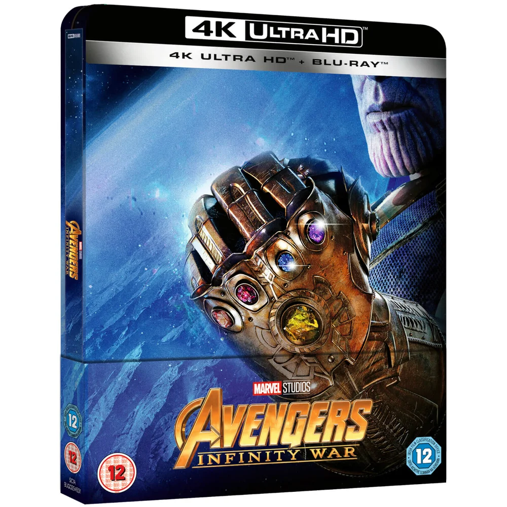 Avengers: Infinity War 4K Ultra HD (Includes 2D Version) - Zavvi Exclusive Limited Edition Steelbook Afbeelding 1