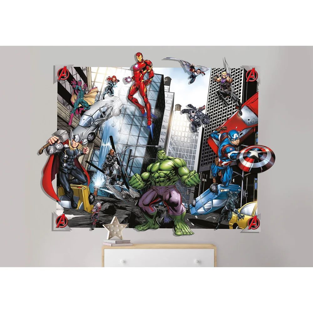 Walltastic Avengers 3D Pop-Out Wall Decoration Afbeelding 1