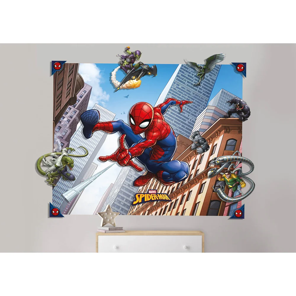 Walltastic Spider-Man 3D Pop-Out Wall Decoration Afbeelding 1