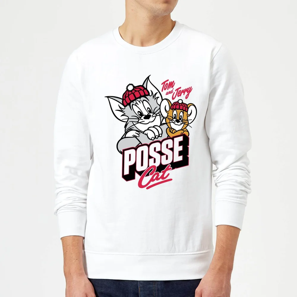 Tom and Jerry Posse Cat Trui - Wit - S Afbeelding 1
