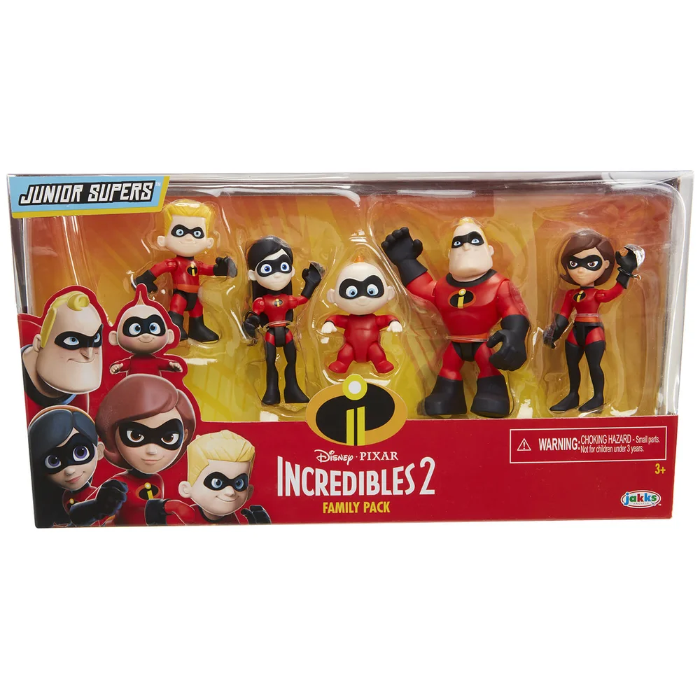 Jakks Pacific Disney Incredibles 2 Precool 3 Inch Figures 2 Family Pack Afbeelding 1