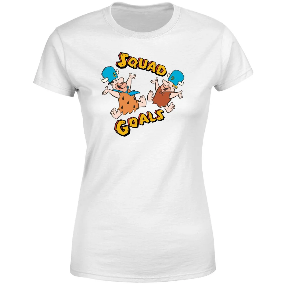 The Flintstones Squad Goals Dames T-shirt - Wit - S Afbeelding 1