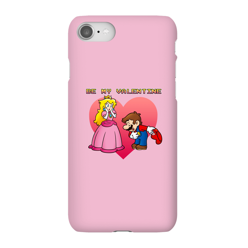 Nintendo Be My Valentine Telefoonhoesje - iPhone 8 - Snap case - mat Afbeelding 1