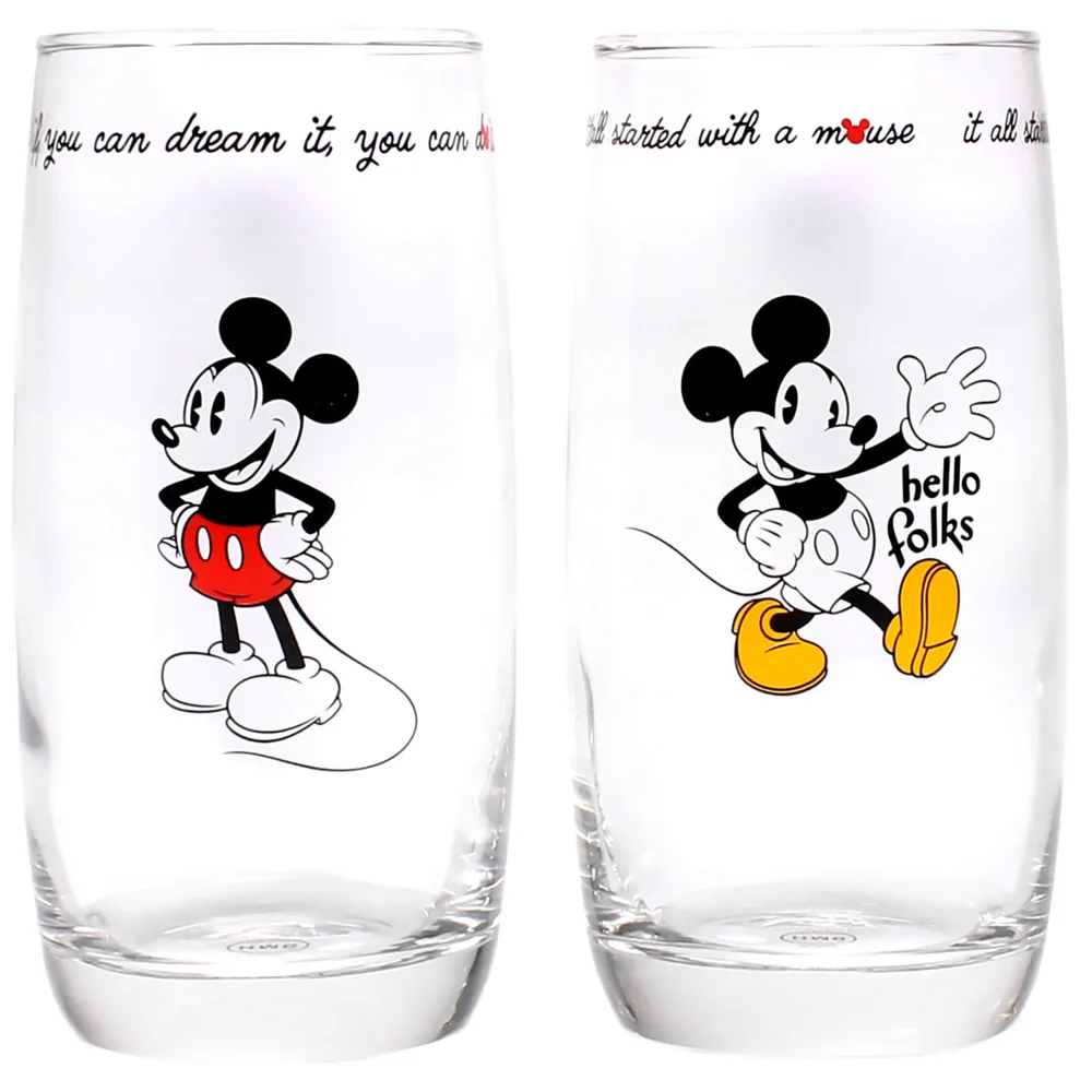 Mickey Mouse Glasses Set of 2 Afbeelding 1